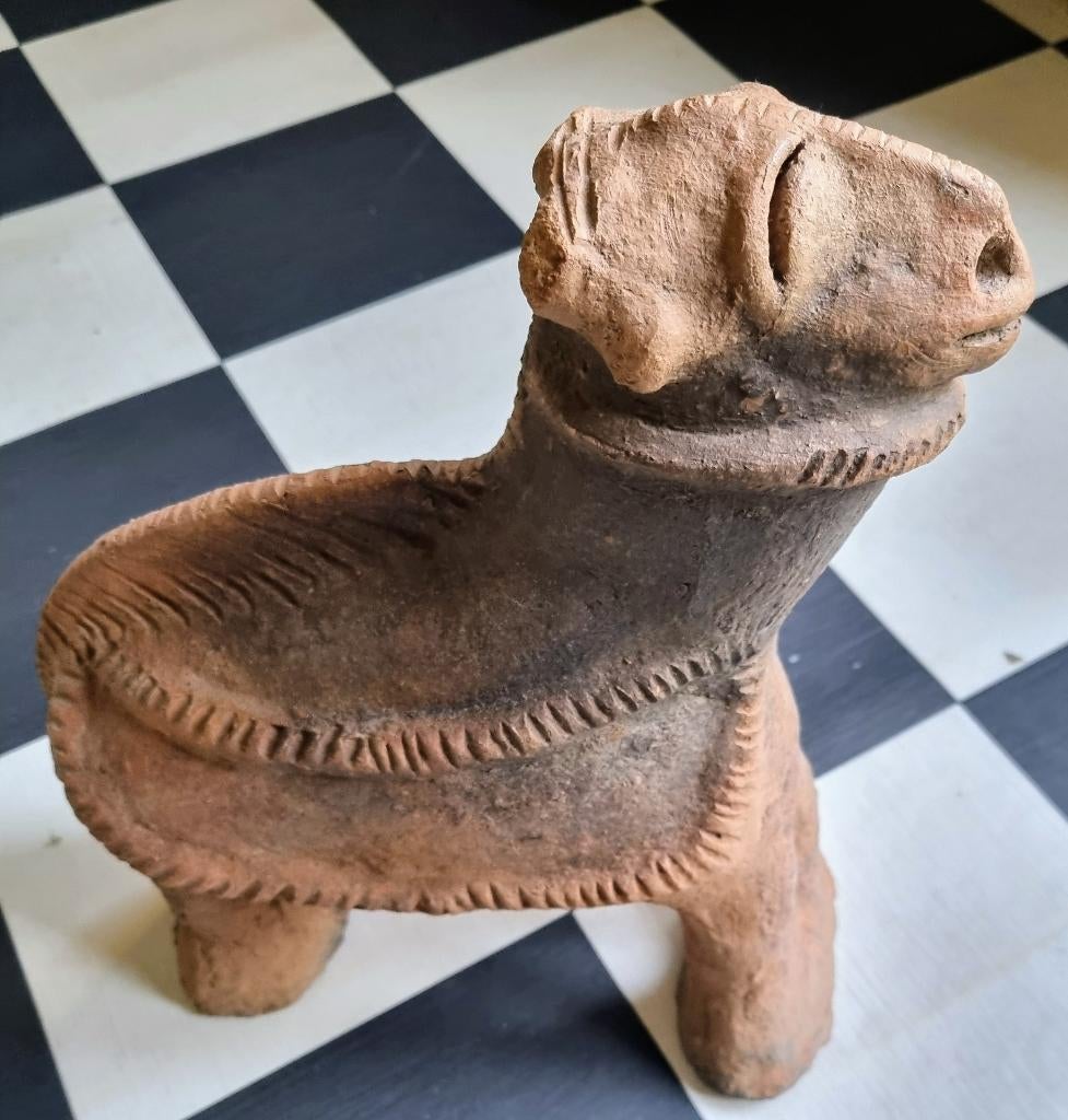 Etnografica, Afrika, Terracotta Leeuw, Nigeria, Ophalen