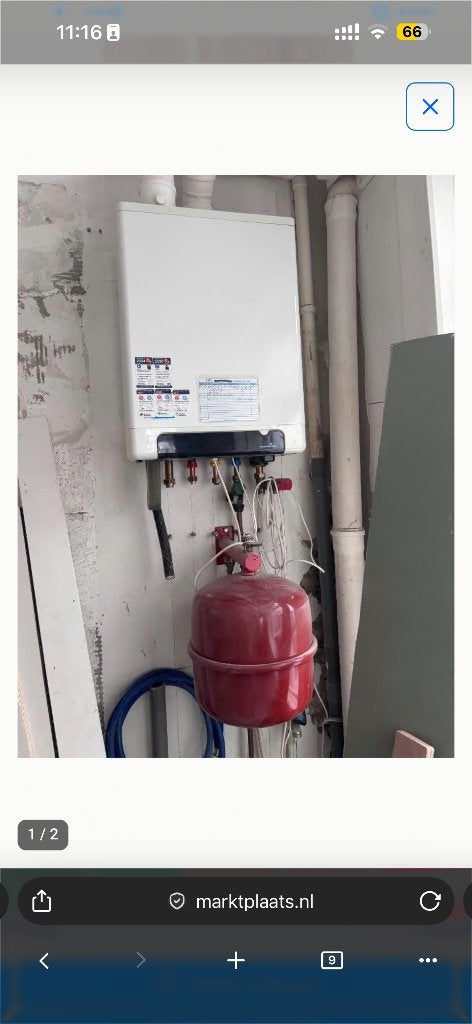 CV ketel Intergas uit 2007. werkt perfect, Ophalen, 30 tot 80 cm, Gebruikt, Cv-ketel of Combi-ketel