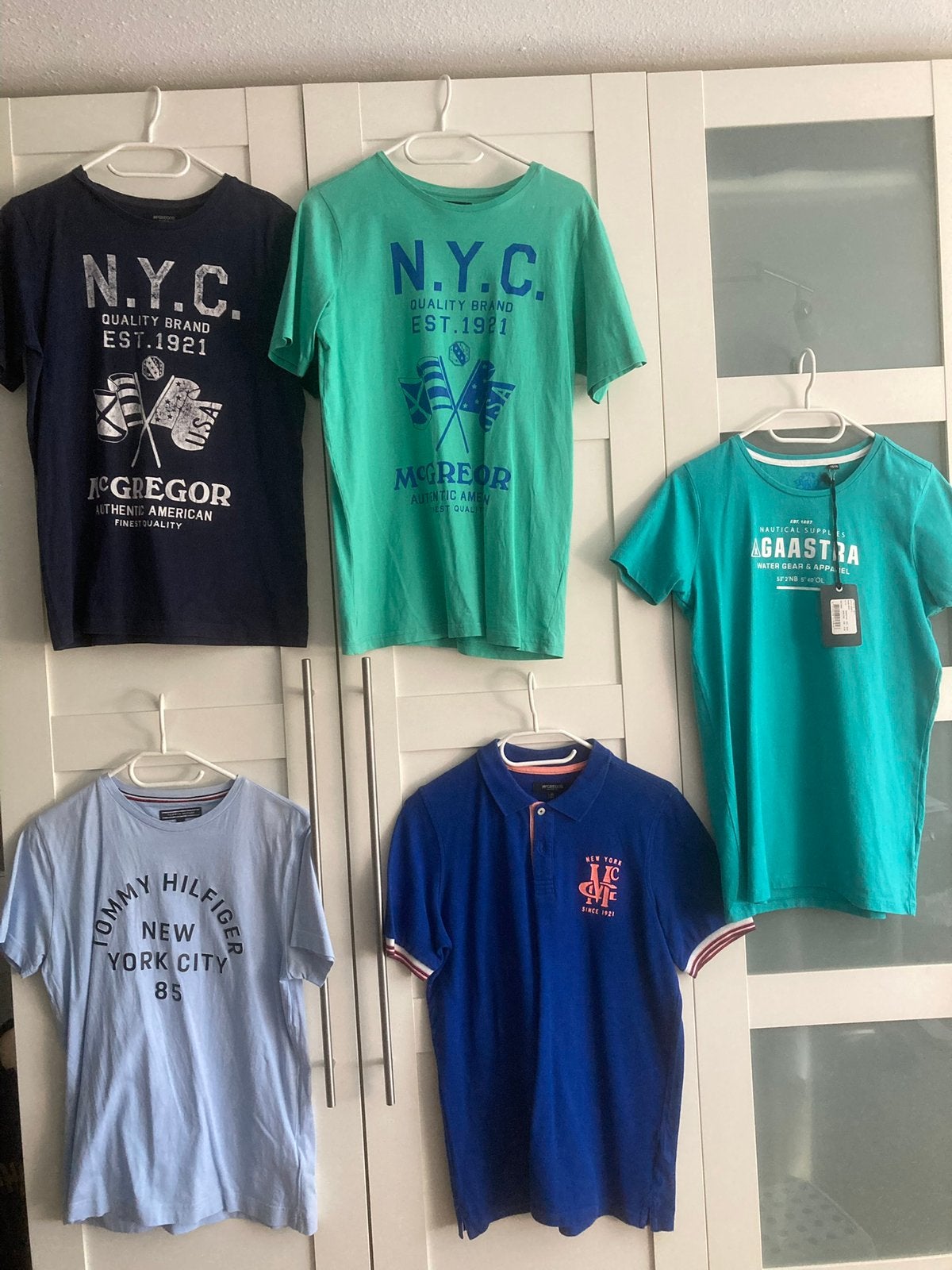 5 shirts Tommy Hilfiger, Mc gregor en Gaastra, maat 176, Ophalen of Verzenden, Zo goed als nieuw, Jongen, Shirt of Longsleeve