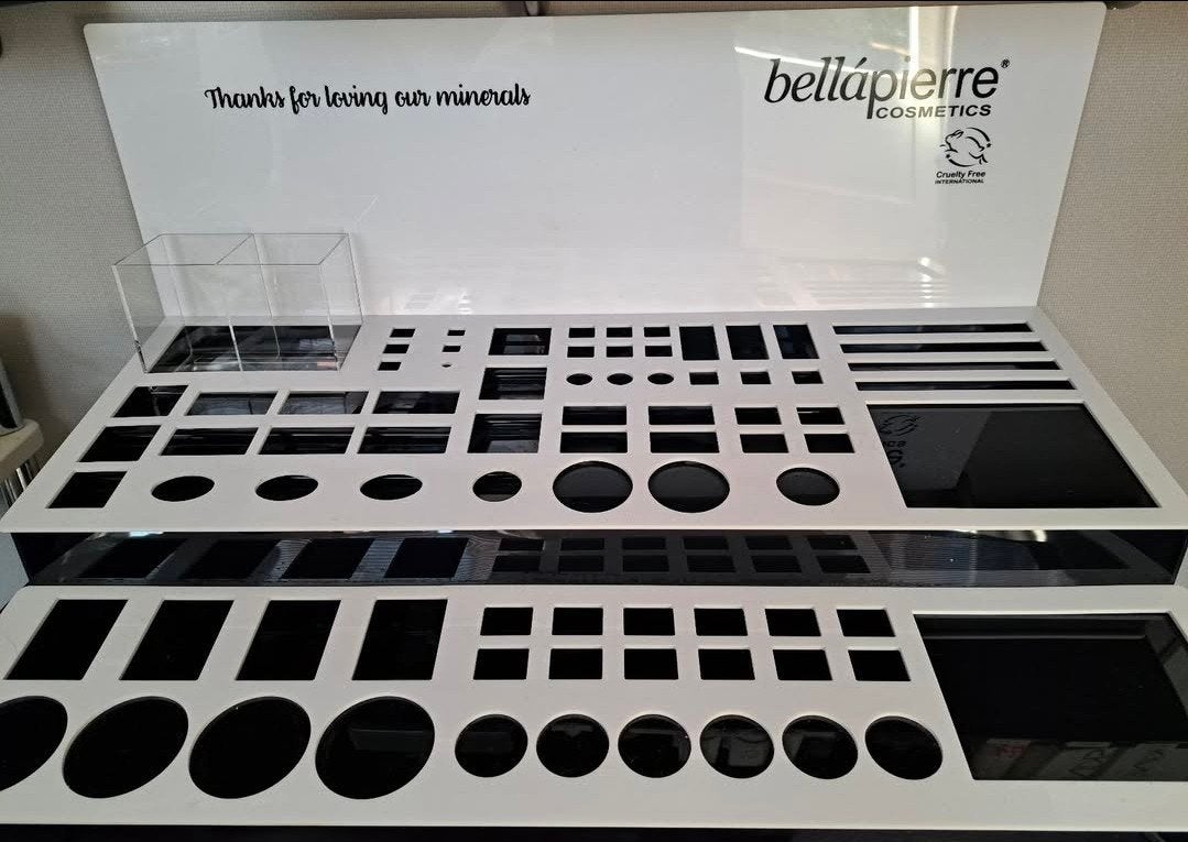 Bellapierre Cosmetica Display - Make-up Organizer, Ophalen, Zo goed als nieuw, Wit, Gehele gezicht