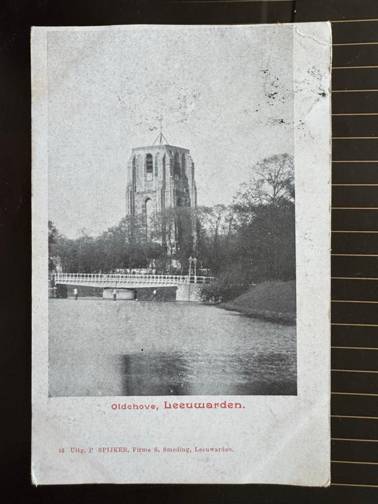 Oude ansichtkaart Oldehove, Leeuwarden (voor 1920), Verzamelen, Ophalen of Verzenden, Voor 1920, Gelopen, Friesland