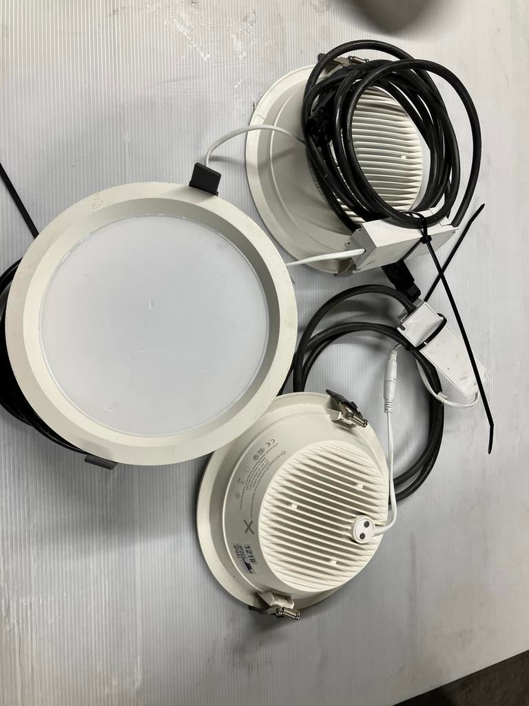 Ronde witte plafond LED lampen, Ophalen of Verzenden, Gebruikt, Led-lamp