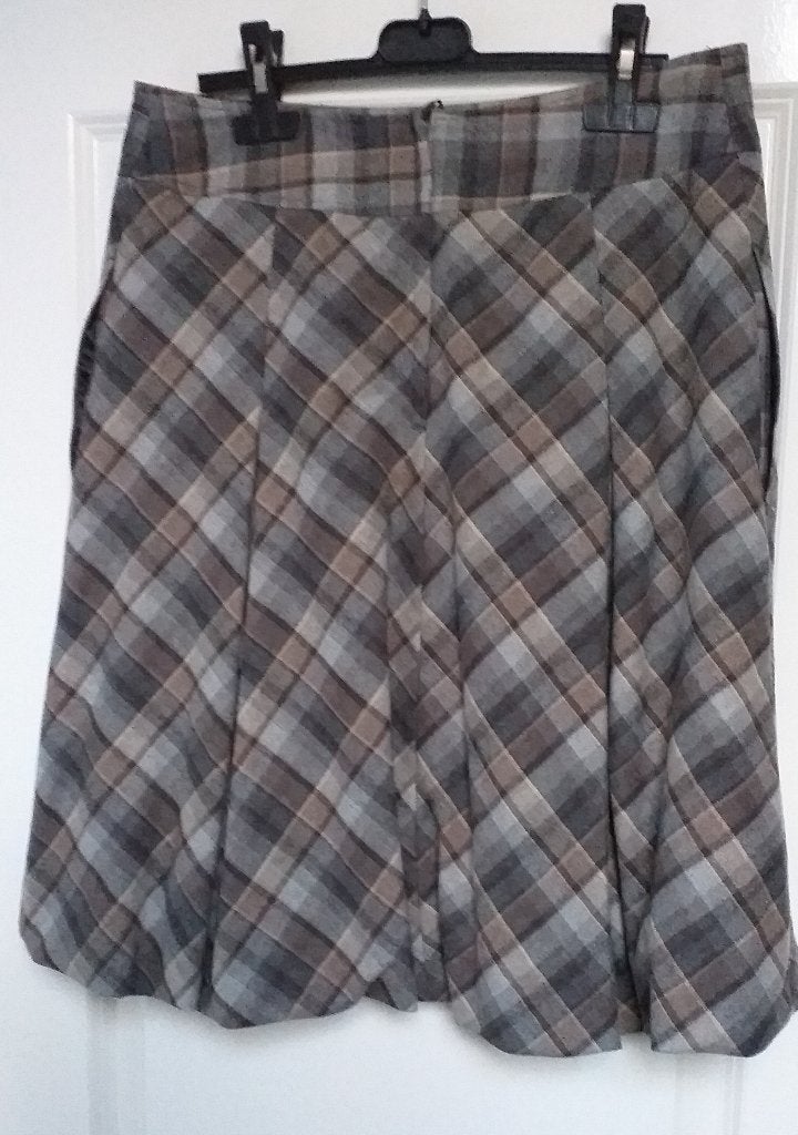 Ballon rok 36 38 ruit H&M (  Jool ), H&M, Verzenden, Zo goed als nieuw, Knielengte