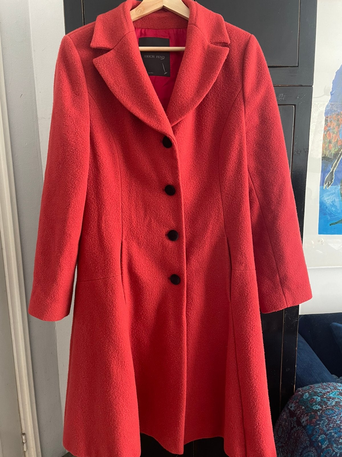 Erich Fend jas nieuw maat 38 wol cashmere, Ophalen of Verzenden, Zo goed als nieuw, Maat 38/40 (M), Rood