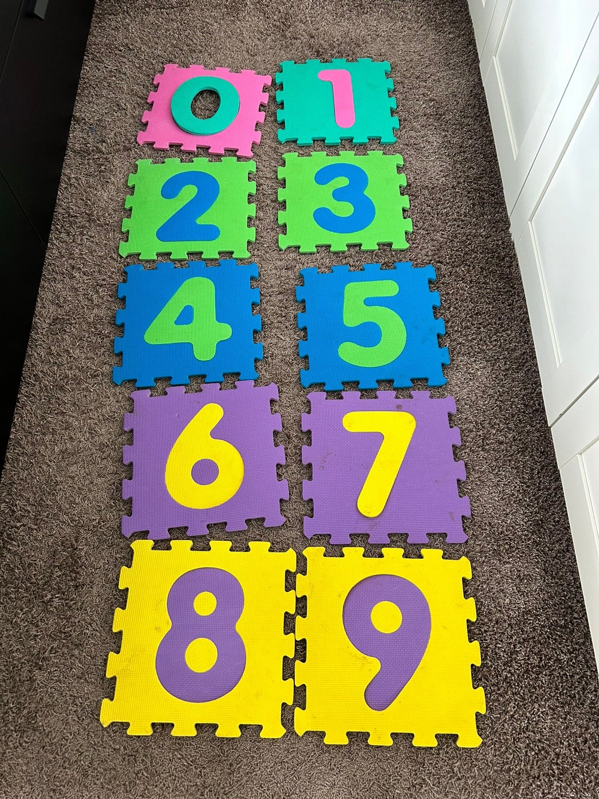 Foam mat met cijfers. Buiten speel mat, Ophalen of Verzenden, Gebruikt, Jongen of Meisje