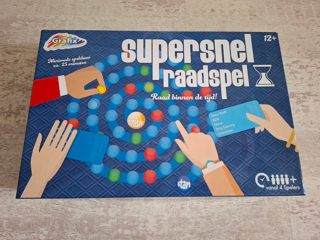 Supersnel Raadspel - Grafix 30 seconds spel, Vijf spelers of meer, Ophalen of Verzenden, Zo goed als nieuw, Grafix