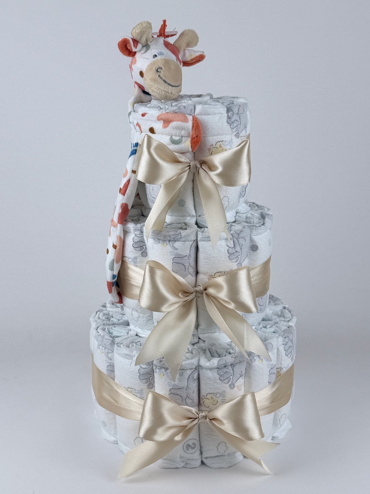 Luiertaart happy horse tuttle giraffe gilles beige, Ophalen of Verzenden, Nieuw, Kraamcadeau