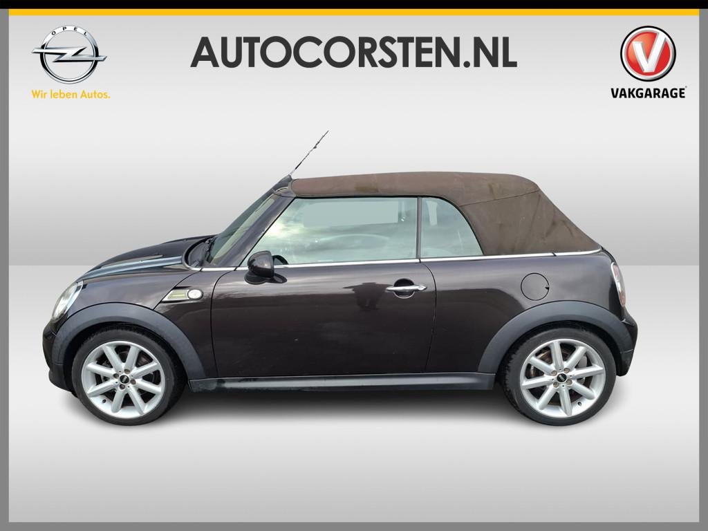 MINI Cabrio 1.6 Cooper Chili Leer Elek.dak Stoelverw. Ecc Pd, Gebruikt, Euro 6, 4 cilinders, 4 stoelen