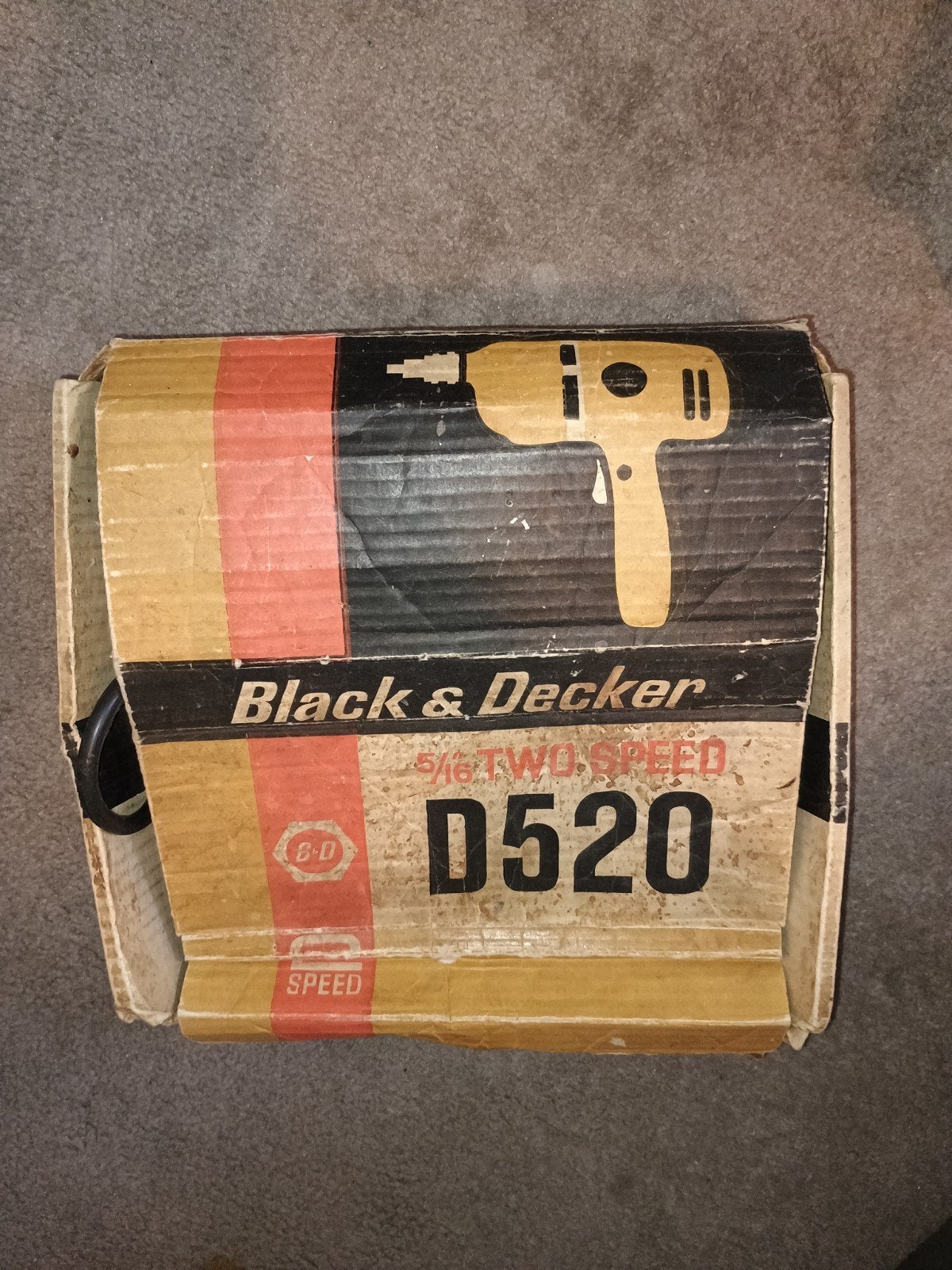 Antieke Black & Decker boormachine D520, jaren '60, Antiek en Kunst, Ophalen