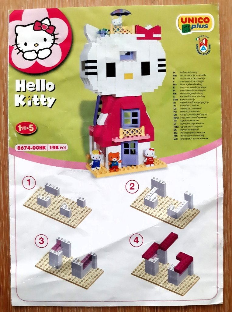 Hello Kitty Bouwset, Ophalen of Verzenden, Gebruikt, Overige merken