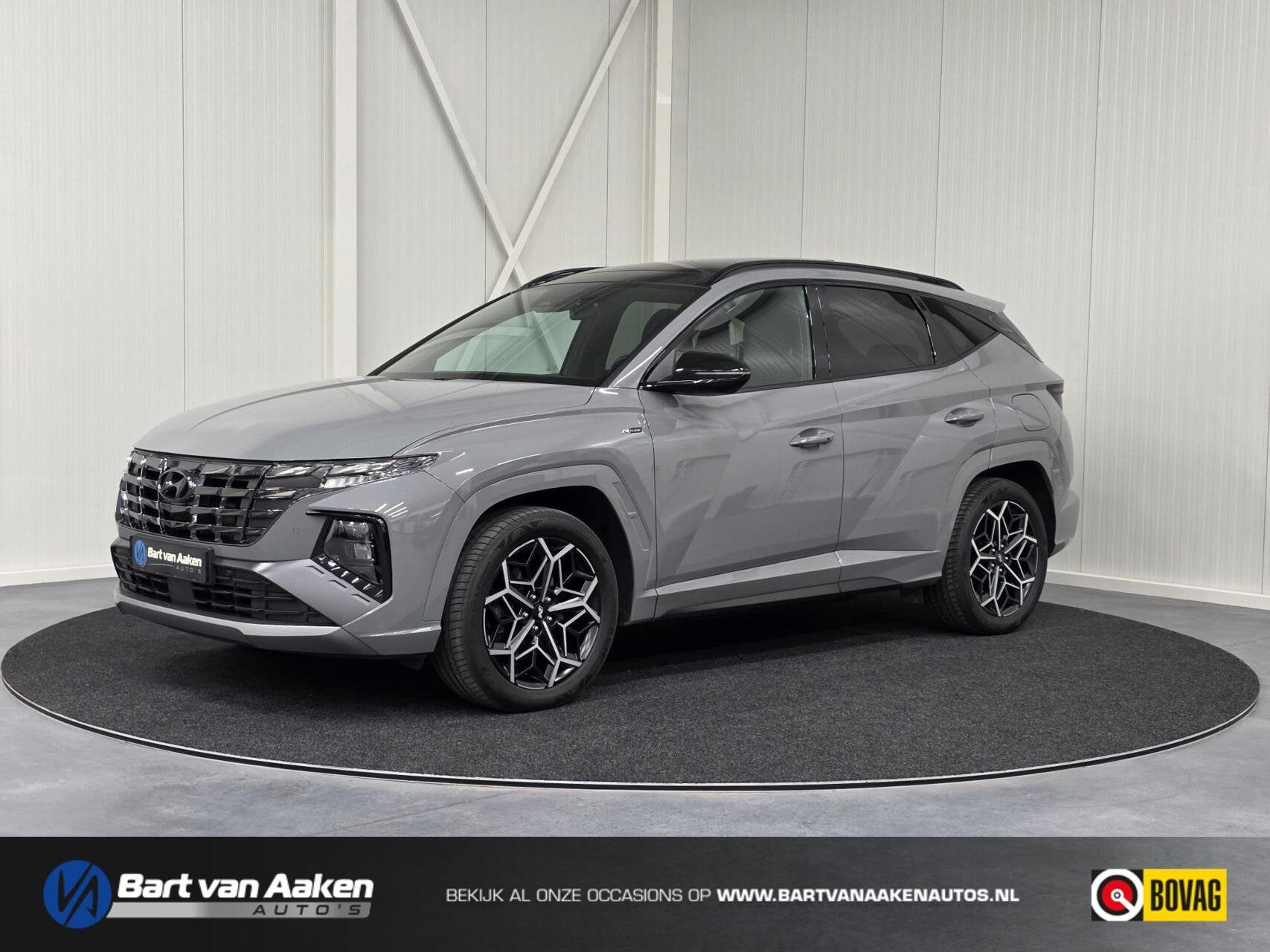 Hyundai Tucson 1.6 T-GDI PHEV N Line 4WD Keyless ACC Panoram, Auto's, Automaat, Zwart, 4 cilinders, Met garantie (alle)
