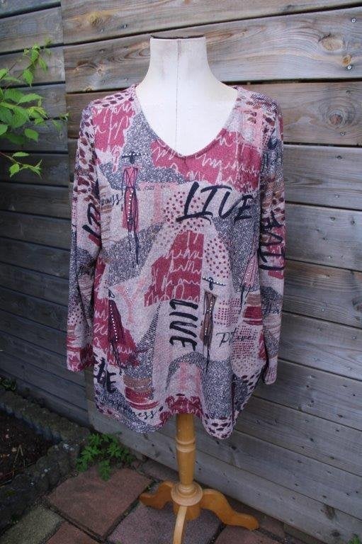 Trui bruin/ roze Paprika mt M (46) dun Vaste prijs, Bruin, Maat 46/48 (XL) of groter, Ophalen of Verzenden, Zo goed als nieuw