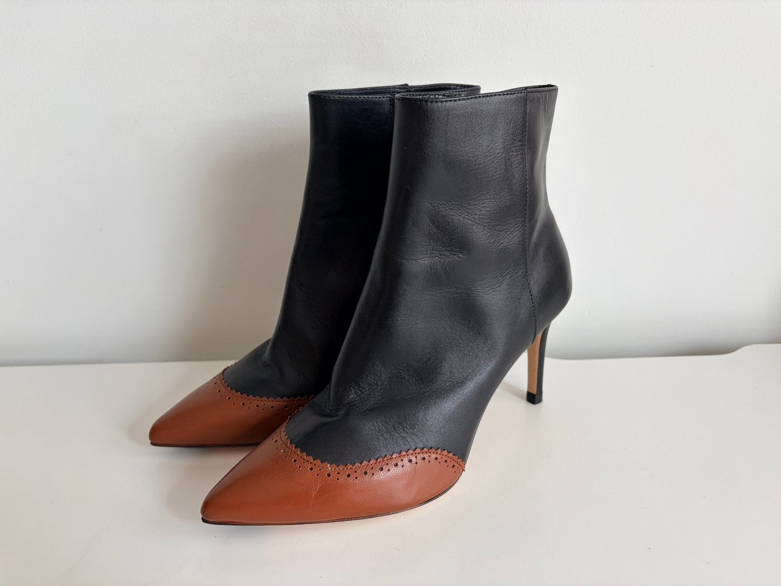 LK Bennett pumps/hakken Angelica zwart/bruin maat 38 NIEUW!!, LK Bennett, Zwart, Nieuw, Ophalen of Verzenden