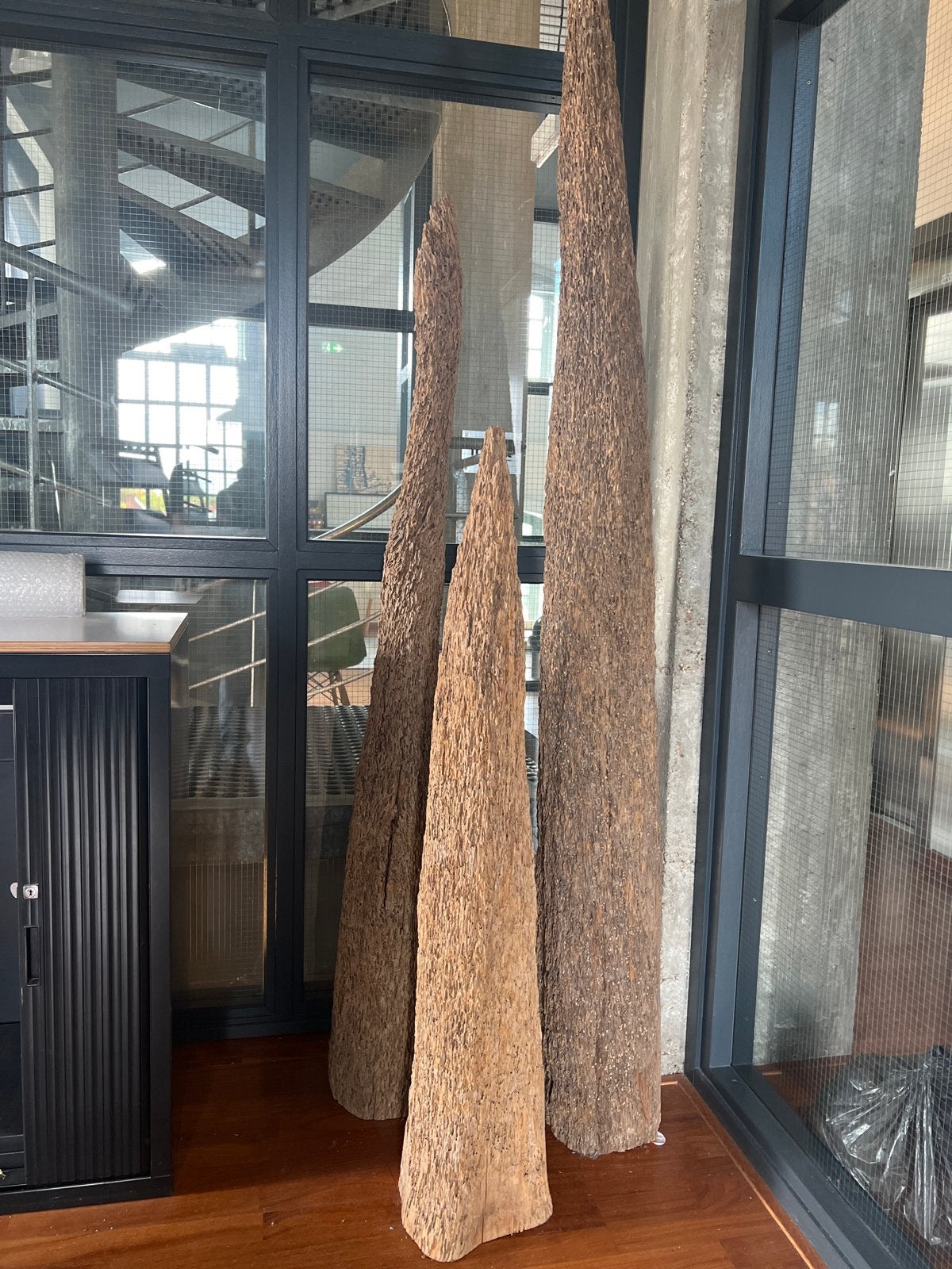 Decoratief verweerd hout in Japandi stijl, Hout, Gebruikt, Ophalen of Verzenden, Japandi
