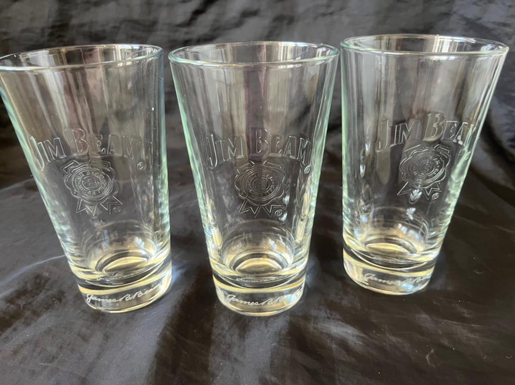 3 Jim Beam glazen, Verzamelen, Ophalen, Zo goed als nieuw, Overige typen
