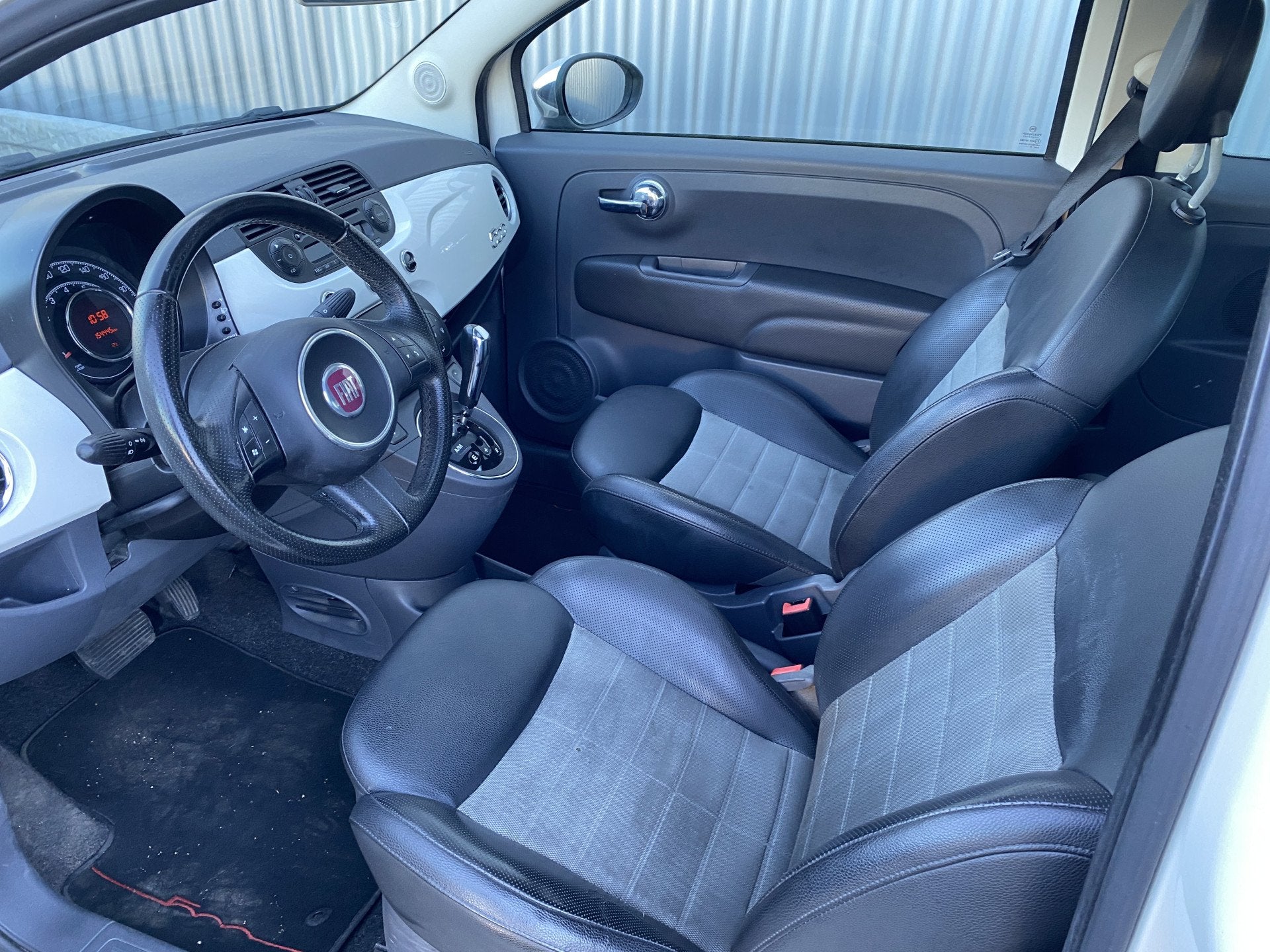 Fiat 500 1.2 Sport AUTOMAAT, 154Dkm.NAP, Clima, Pano, PDC, n, Euro 5, 4 cilinders, Leder en Stof, Wit