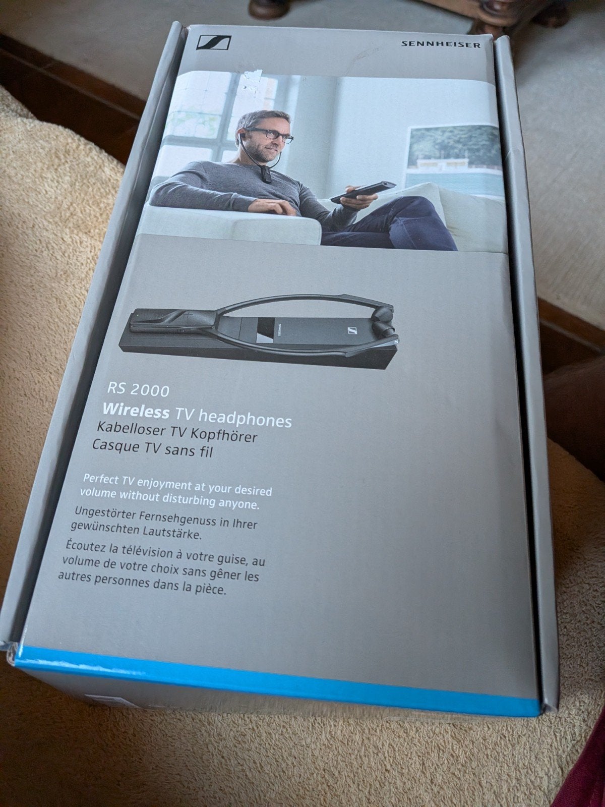 Sennheiser RS 2000 Draadloze TV Hoofdtelefoon - Nieuwstaat, Audio, Tv en Foto, Koptelefoons, Sennheiser, Ophalen of Verzenden