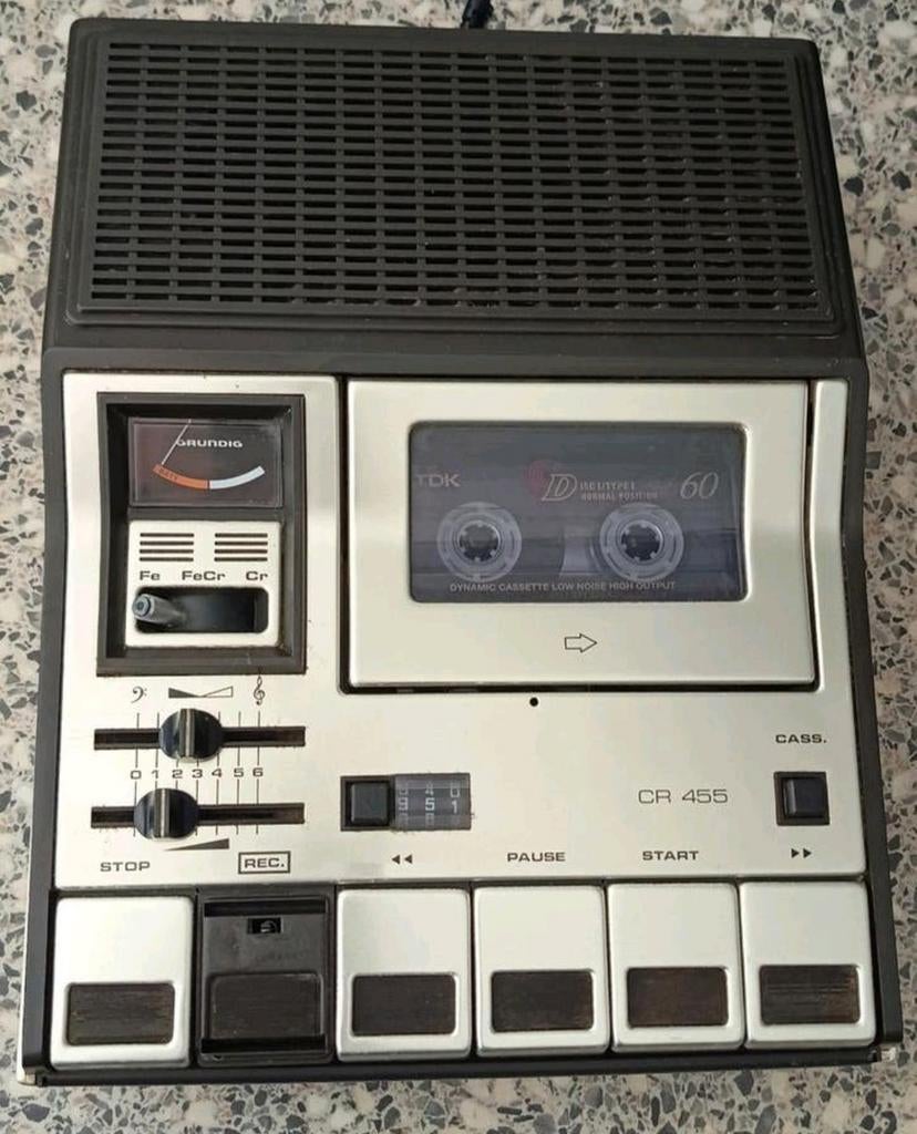 Grundig CR-455 Cassette Recorder, Ophalen of Verzenden, Overige merken