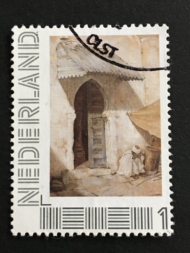 2778 Persoonlijke- Anton Pieck, oosters straatje- gestempeld, Ophalen of Verzenden, Na 1940, Gestempeld