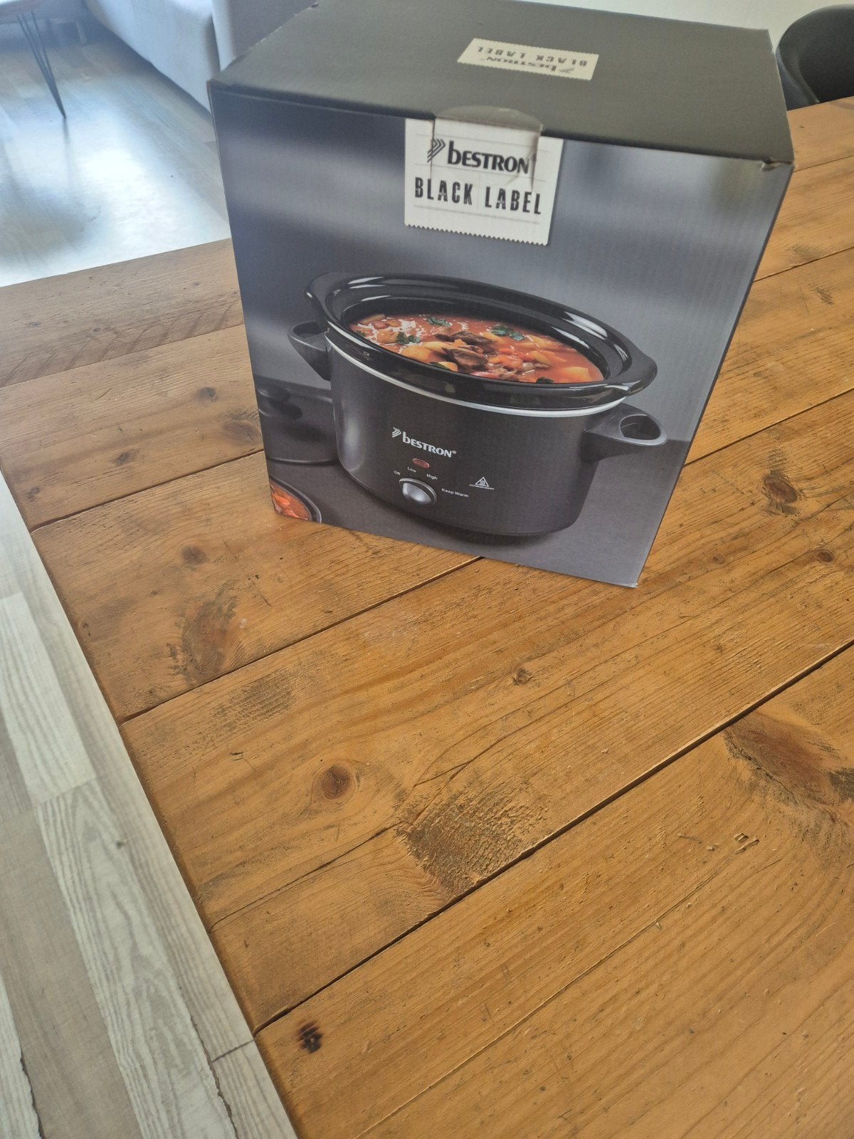 Bestron Black Label Slowcooker 3.5L - Nieuw in doos, Ophalen of Verzenden, Vaatwasmachinebestendig, Nieuw