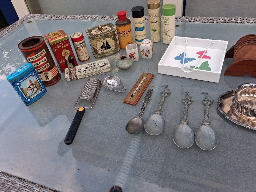 antiek curiosa 26 items  zie de foto,s, Ophalen of Verzenden