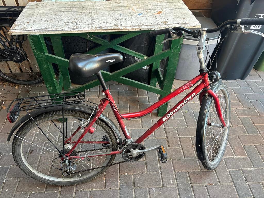 Lichte fiets met 3x7 versnellingen en velgremmen, Fietsen en Brommers, Fietsen | Dames | Damesfietsen, Gebruikt, Velgrem, Versnellingen