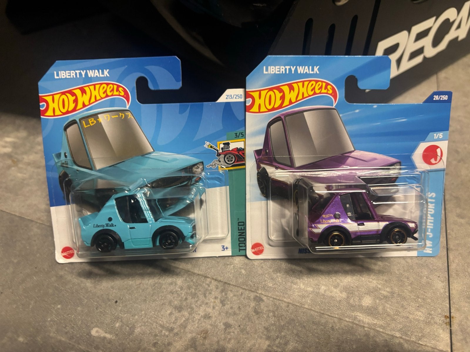 Hotwheels Liberty Walk Tooned & J-Imports (2 stuks), Ophalen of Verzenden, Nieuw