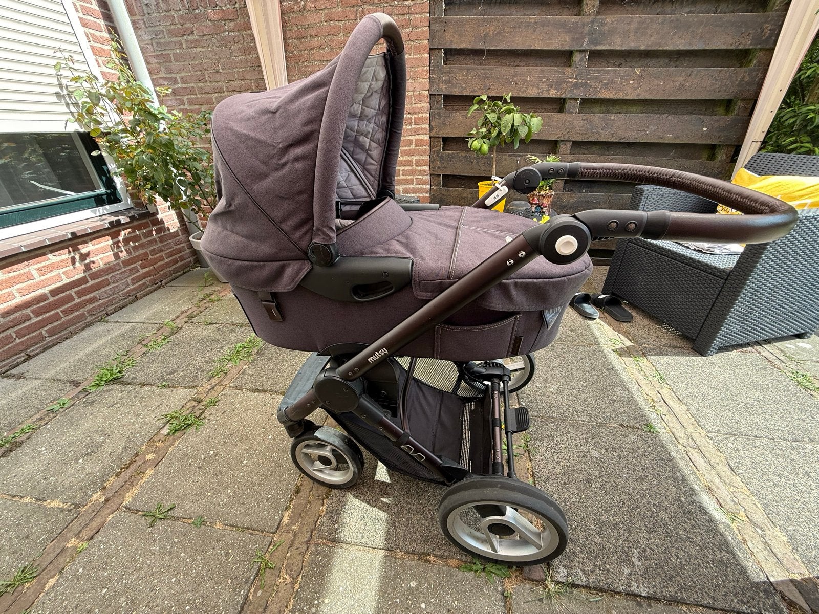 Mutsy Evo Kinderwagen - Gebruikt maar in goede staat, Gebruikt, Met reiswieg, Mutsy, Ophalen