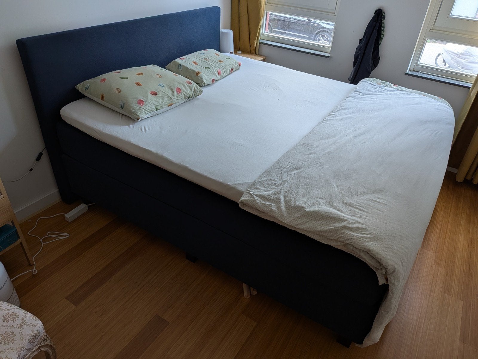 Swiss Sense Boxspring 180x210 - Inclusief Topper, Ophalen, Gebruikt, Blauw, 210 cm
