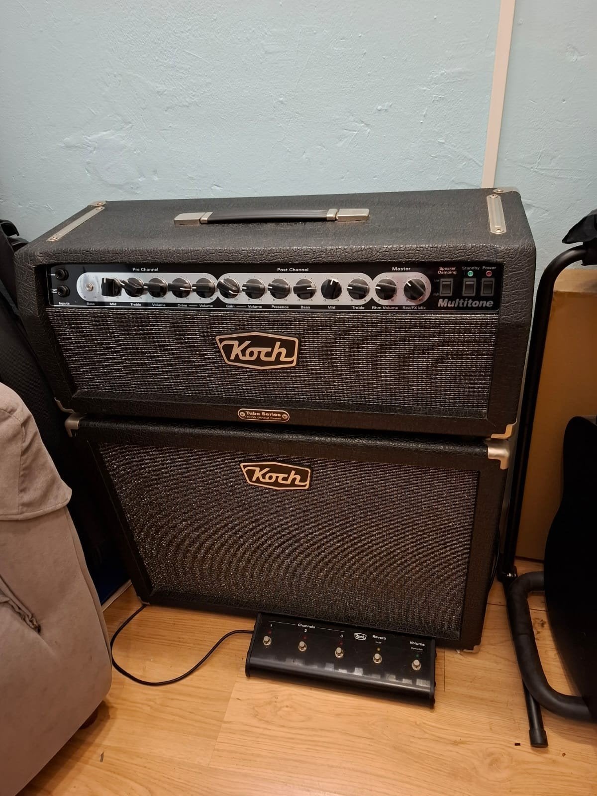 Koch Multitone 1 100W schakelbaar naar 50W gitaarversterker, Ophalen, Gebruikt, Gitaar, 100 watt of meer