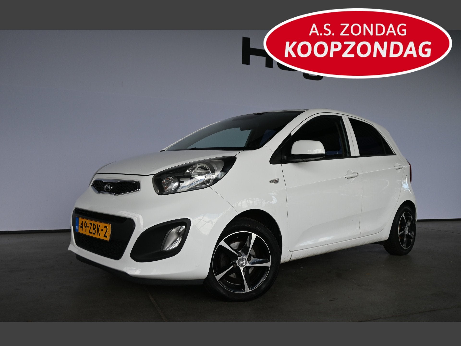 Kia Picanto 1.2 CVVT Comfort Pack Automaat Airco Camera Elek, Euro 5, Gebruikt, 4 cilinders, Wit