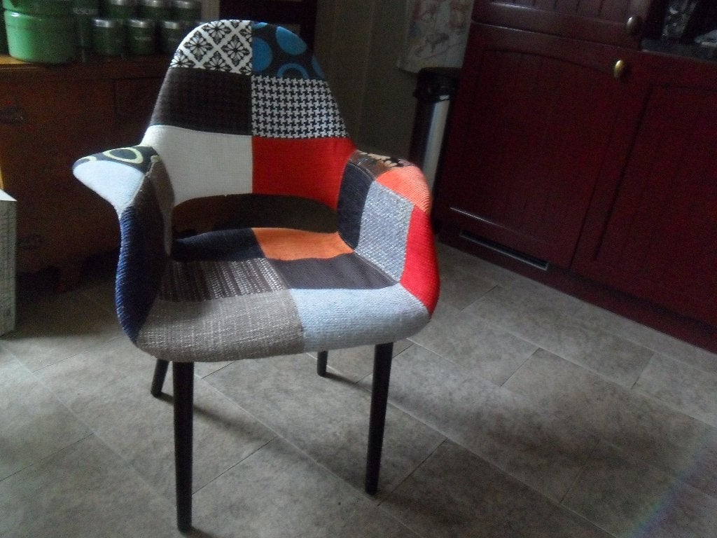 Stoel Patchwork, Ophalen, Gebruikt, Minder dan 75 cm, Metaal