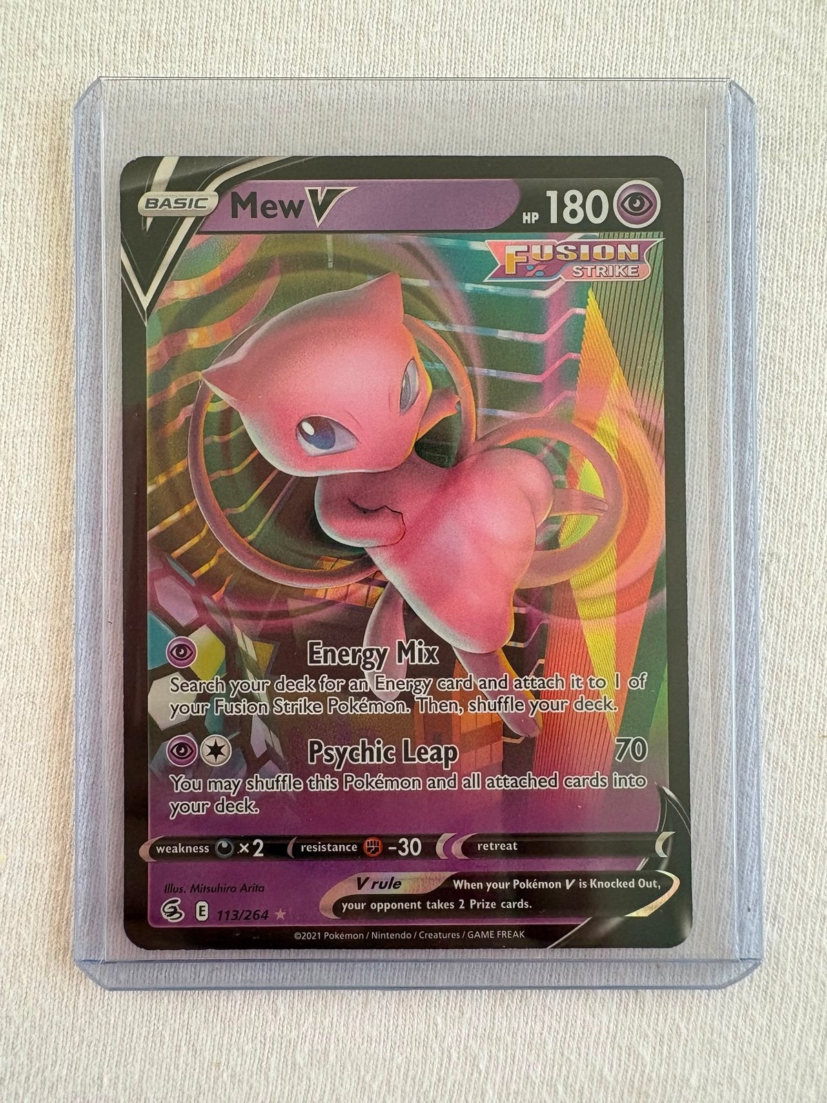 MEW V - 113/264, Hobby en Vrije tijd, Verzamelkaartspellen | Pokémon, Ophalen of Verzenden, Zo goed als nieuw