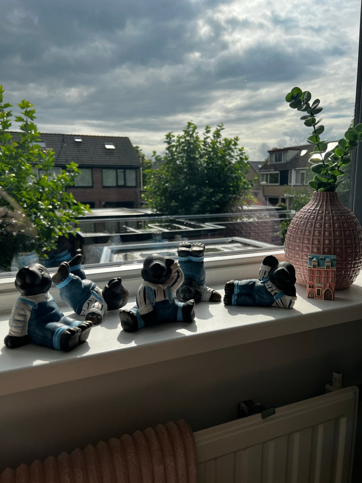 Leuke Mollen Decoratie Beeldjes set van 5, Meerkleurig, Verzenden, Overige stijlen, Zo goed als nieuw