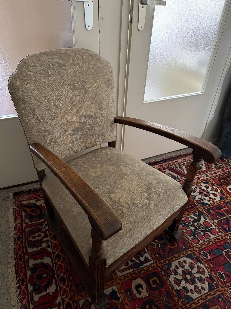 Antieke vintage stoel, Huis en Inrichting, Ophalen, Gebruikt, 75 tot 100 cm, Antiek vintage