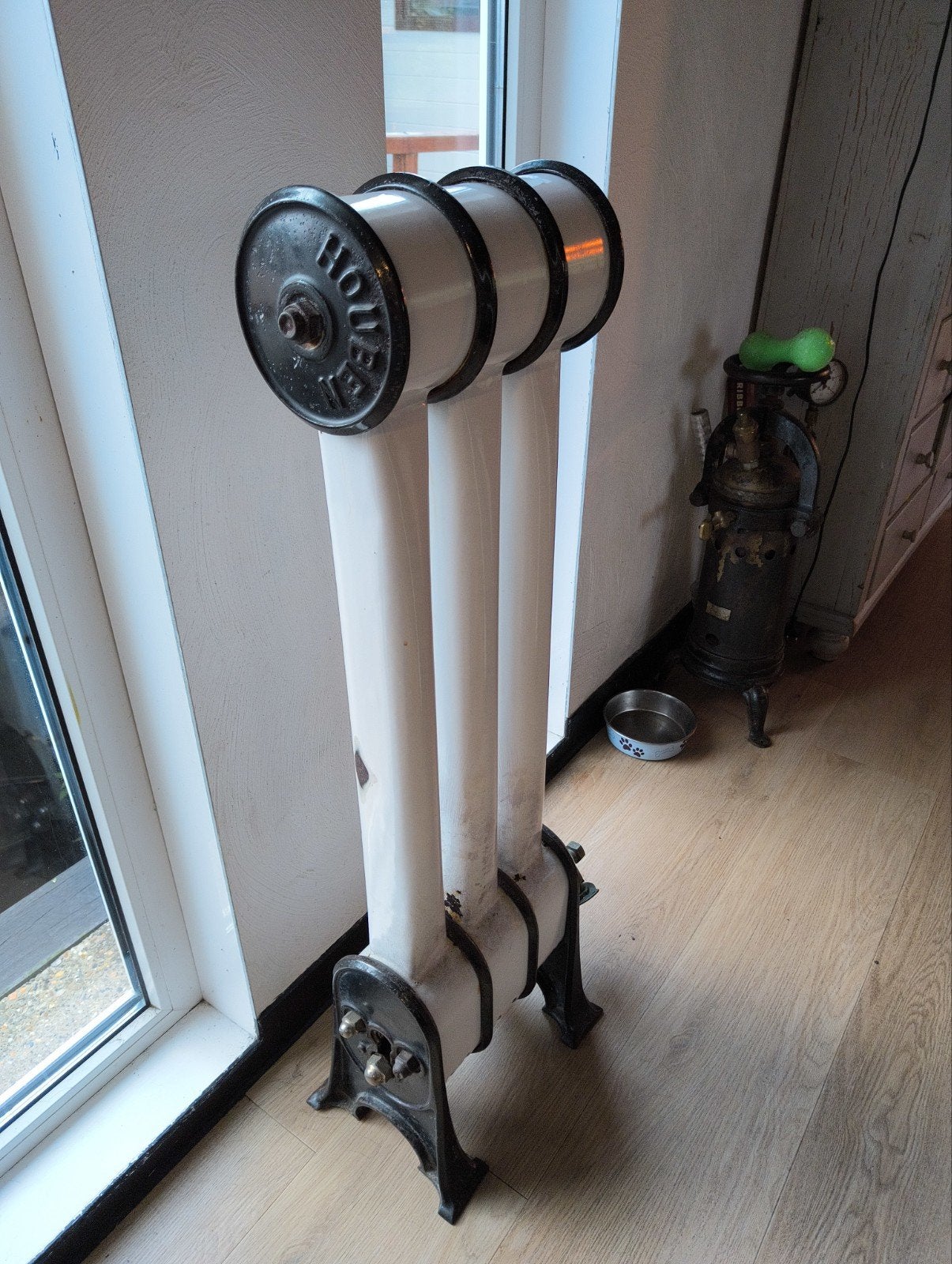 decoratieve gas radiator, Ophalen