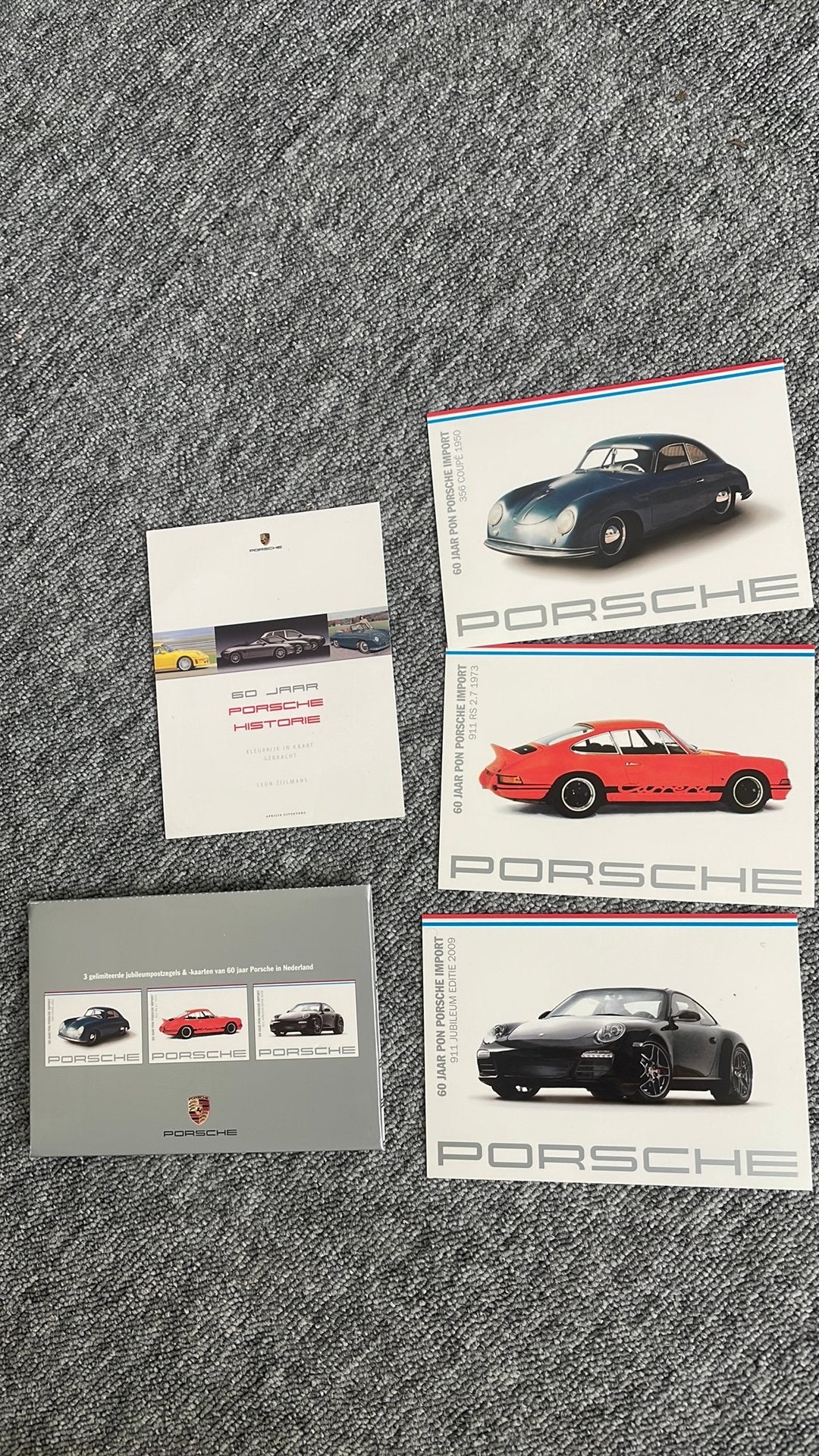 Porsche jubileumsetje ansicht kaarten, Ophalen of Verzenden