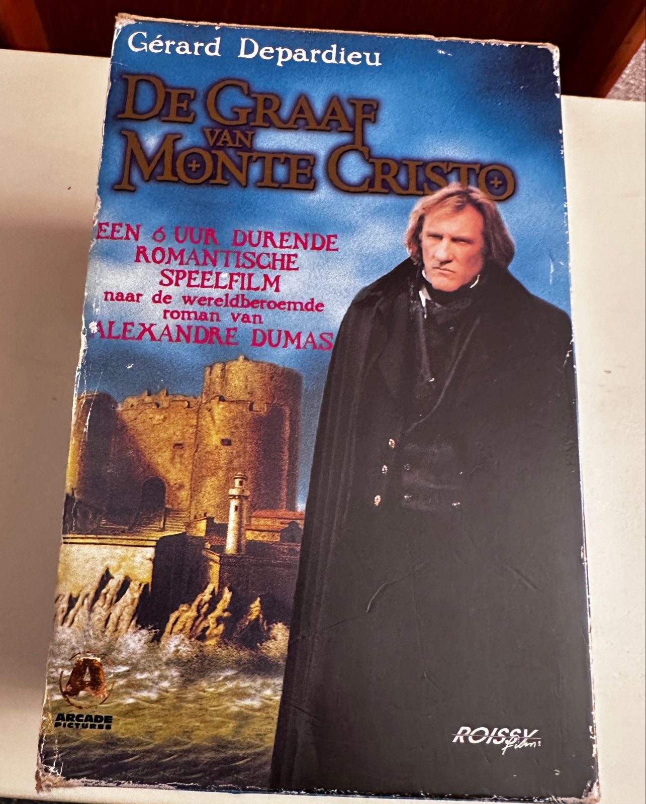 De Graaf van Monte Cristo - Gérard Depardieu (VHS Boxset), Boxset, Gebruikt, Drama, Vanaf 12 jaar