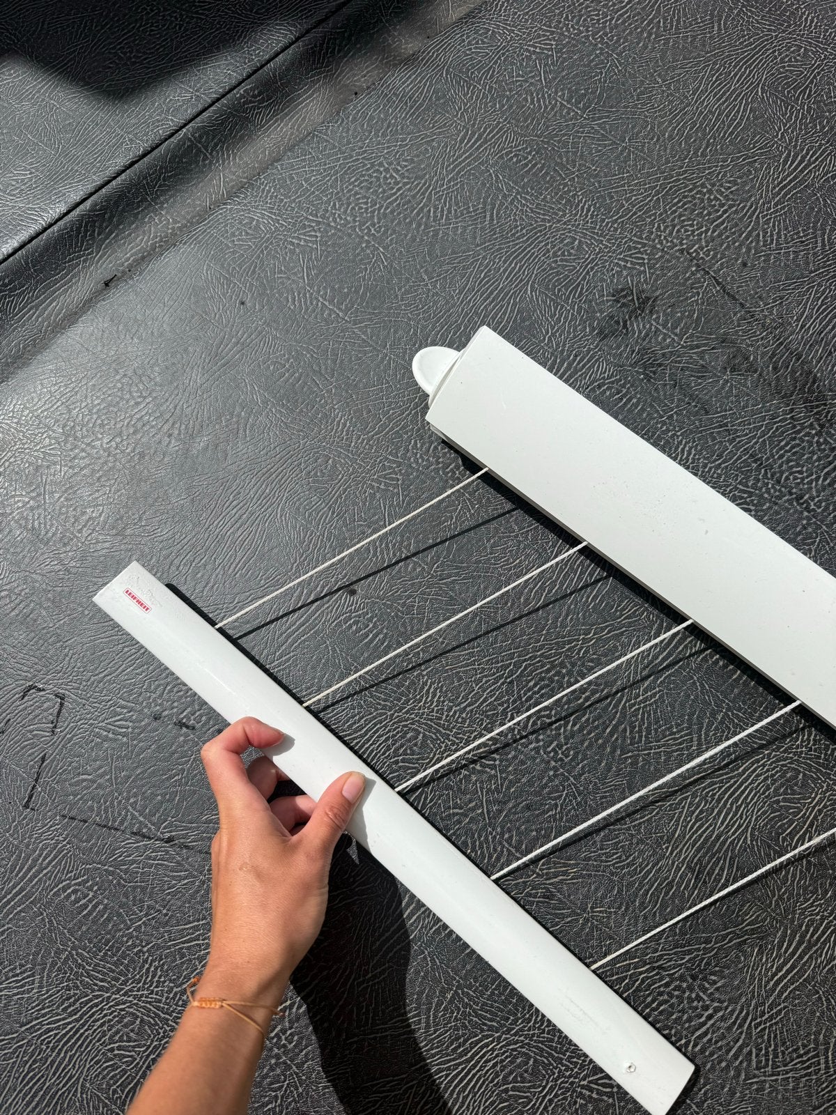 Uittrekbare waslijn Leifheit Rollfix 210 Longline, Ophalen, Gebruikt
