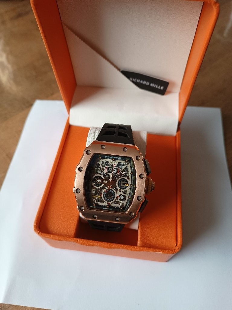 Te koop Richard Mille horloge 11-03m nieuw, Staal, Polshorloge, Nieuw, Kunststof