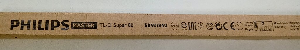 Philips master tl-d  super 80   58/840   -TL BUIZEN-, G13 (TL), Nieuw, Ophalen, Philips