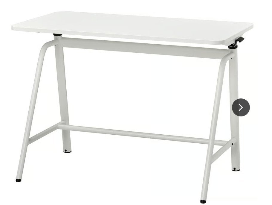 IKEA GLADHÖJDEN bureau 100x60 ZGAN, Huis en Inrichting, Bureaus, Ophalen, Zit-sta bureau, In hoogte verstelbaar, Zo goed als nieuw