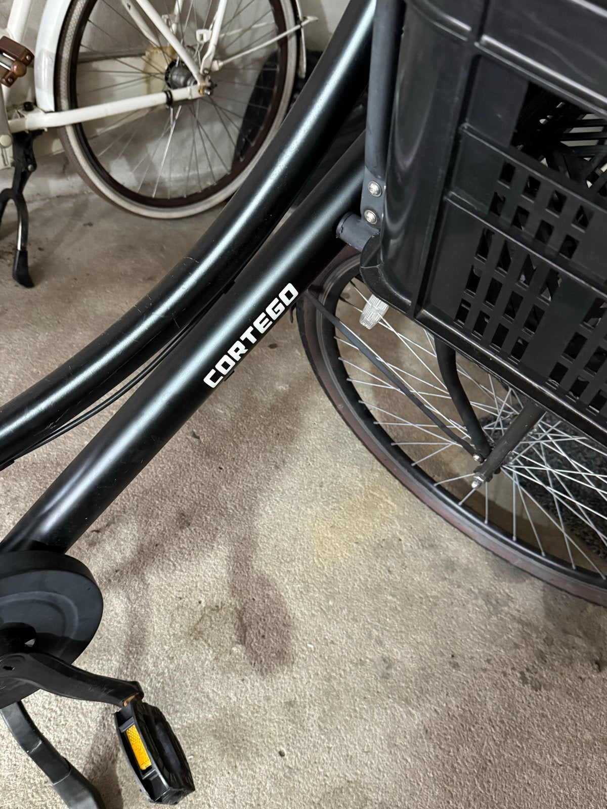 Cortego Damesfiets met mand en versnellingen, 53 tot 56 cm, Velgrem, Versnellingen, Zo goed als nieuw