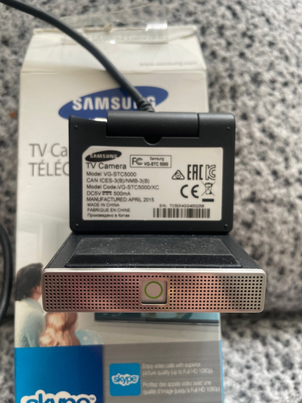 Samsung VG-STC5000 Skype TV Camera voor Smart TV, Ophalen of Verzenden, Zo goed als nieuw, Windows, Monitorclip