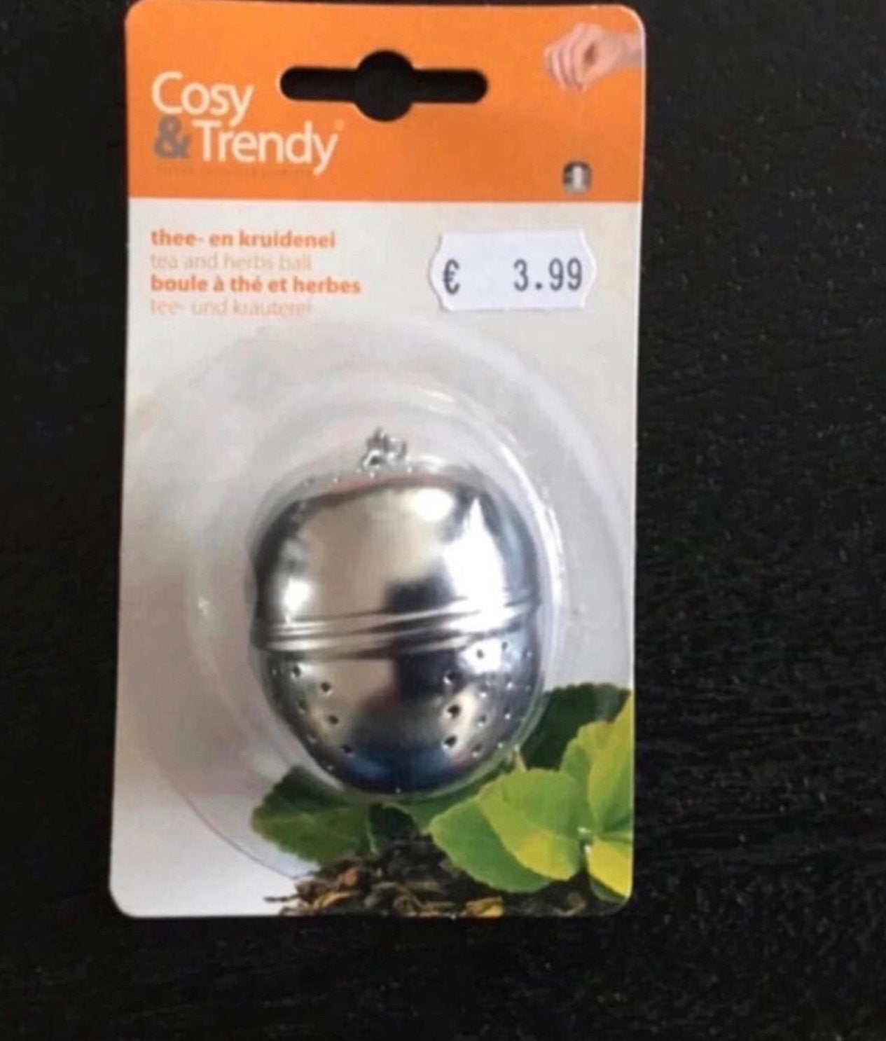 Cosy & Trendy theezeef / kruidenbal - Nieuw in verpakking, Overige typen, Ophalen of Verzenden, Metaal, Overige merken