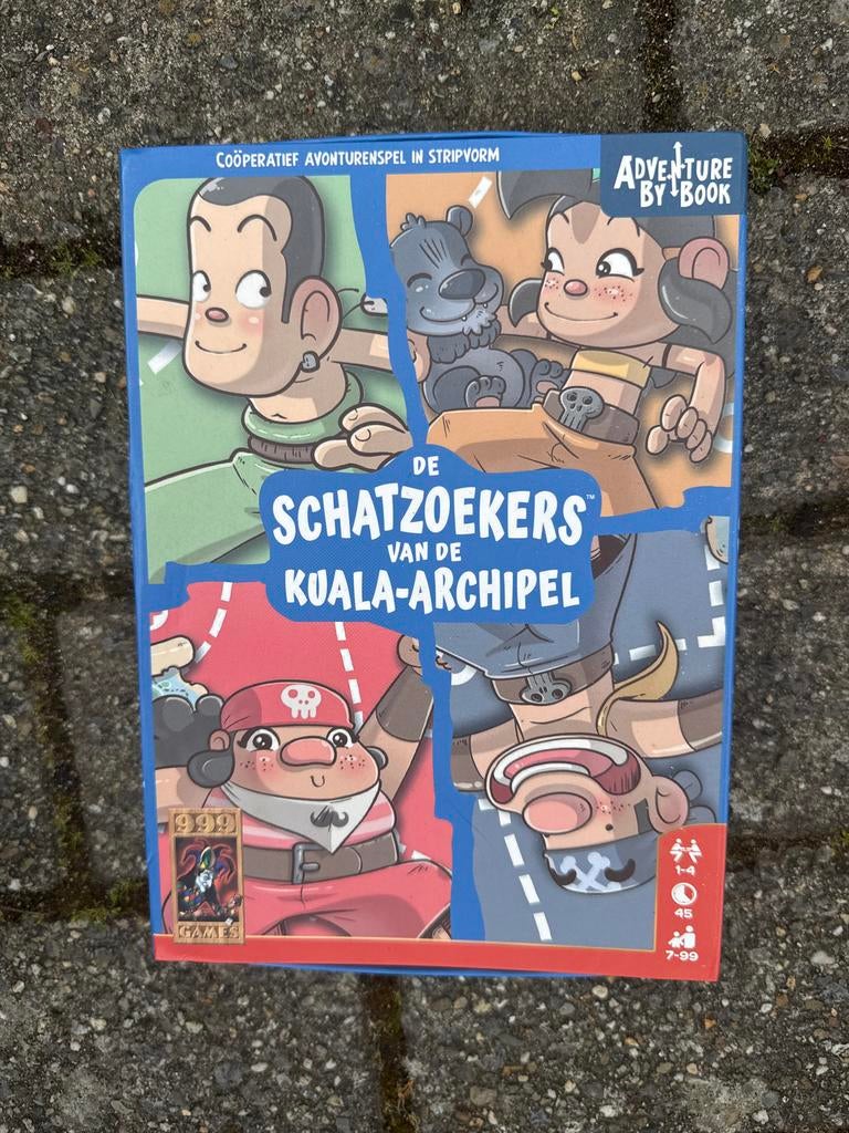 De Schatzoekers van de Kuala-Archipel - Avonturenspel, Een of twee spelers, Ophalen of Verzenden, Zo goed als nieuw