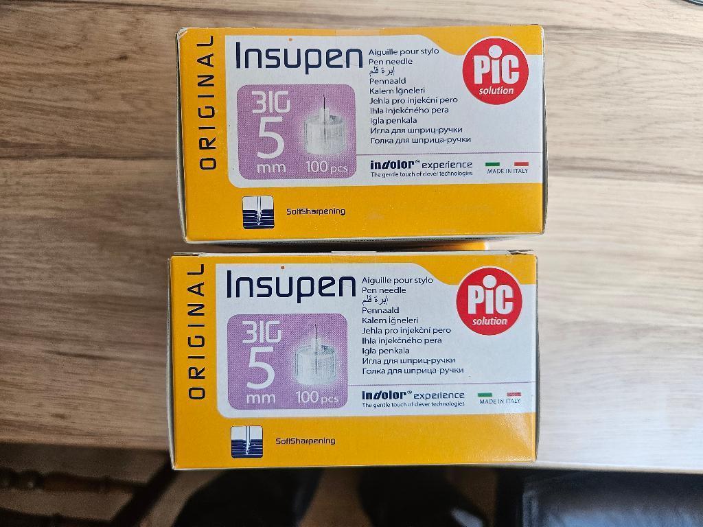 INSUPEN Insuline Pen Naalden 5mm 12 doosjes a 100st, Ophalen of Verzenden, Nieuw