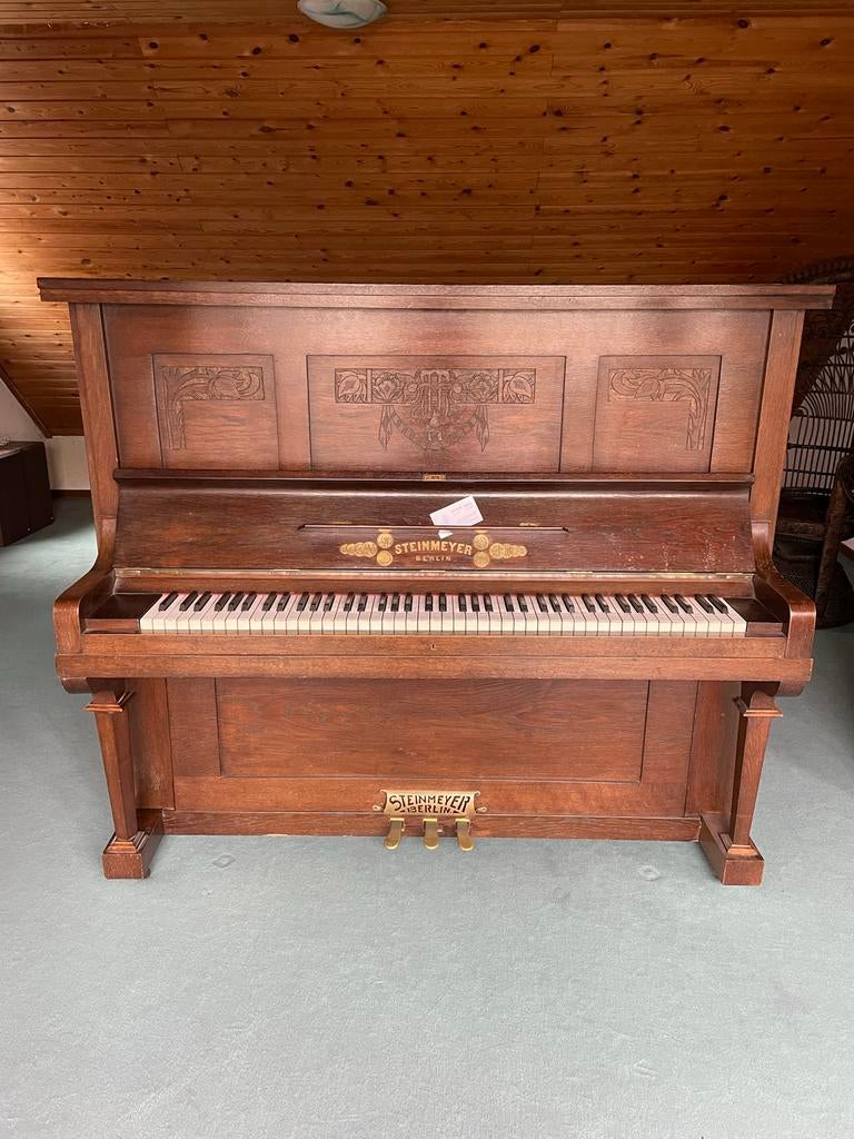 Steinmeyer Berlin Piano - Verguld, Ophalen, Gebruikt, Bruin, Piano