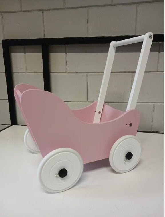 Bandits & Angels poppenwagen Little Angel Pink, Kinderen en Baby's, Speelgoed | Poppen, Ophalen, Zo goed als nieuw, Babypop