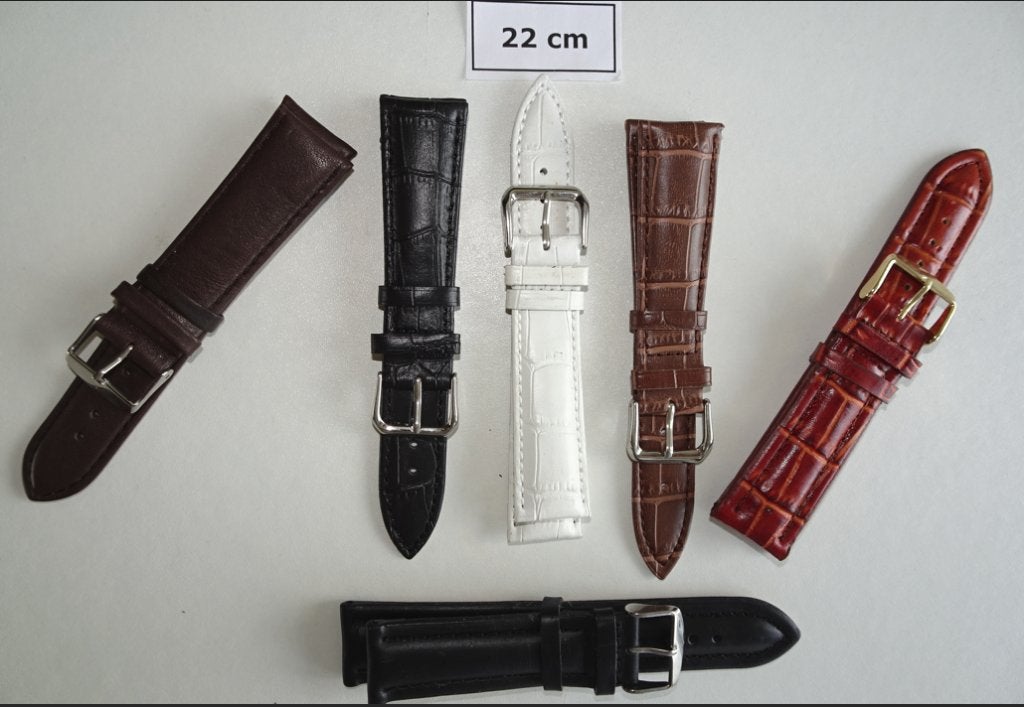 Horlogebandje  22mm  Leder, Ophalen of Verzenden, Nieuw